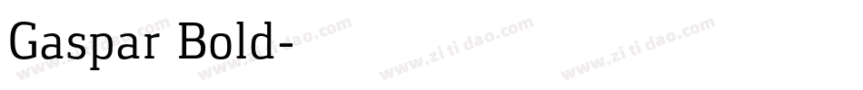Gaspar Bold字体转换